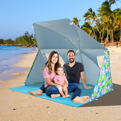 UPF50+ Sun Protection Beach Umbrella Tent with Portable Carrying Bag