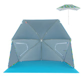 UPF50+ Sun Protection Beach Umbrella Tent with Portable Carrying Bag
