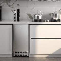 Under Counter Nugget Ice Maker with Self-Cleaning and 24H Timer