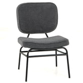 Upholstered Accent Chair Sherpa Reading Chair with Sponge Padding