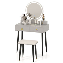 Vanity Table Set with Mirror