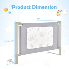Vertical Lifting Bed Rail for Toddlers with Double Lock