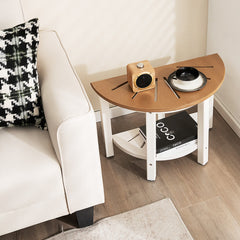 Heavy Duty HDPE Shower Bench with Semicircular Seat and Storage Shelf