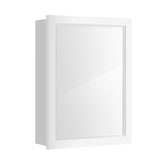 Mirrored Bathroom Medicine Cabinet with Single Door and Adjustable Shelf