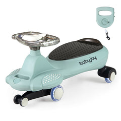 Wiggle Car with Hauling Rope Ride on Toy with Under-Seat Storage