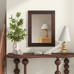 Wood Framed Wall Mirror for Bedroom Living Room Vanity Entryway