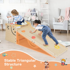 Wooden Climbing Toy Triangle Climber Set with Seesaw