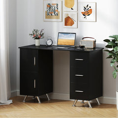 Wooden Manicure Table Nail Desk with Drawers Wrist Rest