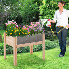 30/47 Inch Wooden Raised Garden Bed