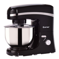 800 W 5.3 Quart Electric Food Stand Mixer with Stainless Steel Bowl