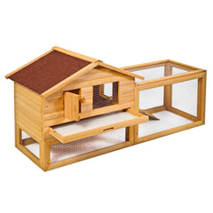 62 Inch Backyard Wooden Hutch Coop House