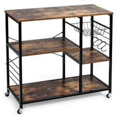 Rolling Industrial Kitchen Baker鈥檚 Storage Shelf