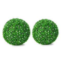 2 PCS Holly Artificial Topiary Balls Faux Boxwood Balls