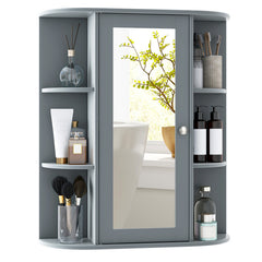 Bathroom Wall Medicine Cabinet with Mirror Door Removable and Adjustable Shelves