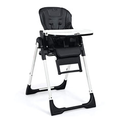 4-in-1 High Chair–Booster Seat with Adjustable Height and Recline In Black