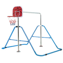 Kids Folding Horizontal Bar with 4 Adjustable Heights