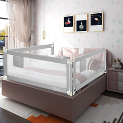 77 Inch Baby Bed Rail with Double Safety Child Lock