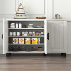 3-Door Buffet Sideboard with Adjustable Shelves and Anti-Tipping Kits