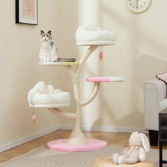 Multi-Layer Cat Tree Cat Tower with 2 Cat Perches 2 Platforms