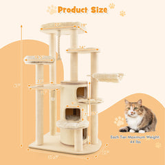 Multi-Level Cat Tree with 3-story Cat Condo
