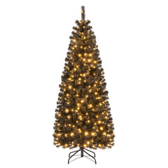 Hinged Halloween Tree with PVC Branch Tips and Warm White Lights