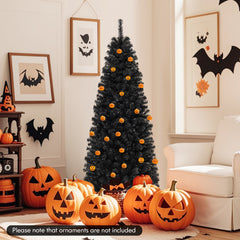 Hinged Halloween Tree with PVC Branch Tips and Warm White Lights