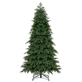 6/7.5 Feet Pre-Lit Artificial Christmas Tree with 11 Modes and Metal Stand