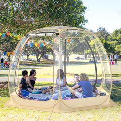 11 x 11 Feet Clear Dome Pop up Bubble Tent with Carrying Bag for 6-10 People