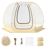 11 x 11 Feet Clear Dome Pop up Bubble Tent with Carrying Bag for 6-10 People