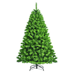 4.5/6.5/7.5 Feet Unlit Artificial Christmas Tree with Metal Stand