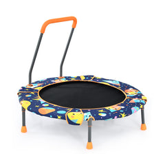Convertible Swing and Trampoline Set with Upholstered Handrail