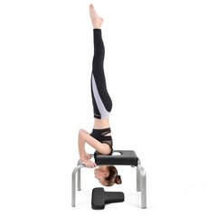 Yoga Iron Headstand Bench with PVC Pads for Family Gym