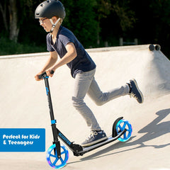 Portable Folding Sports Kick Scooter with LED Wheels