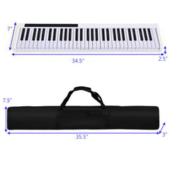 61-Key Portable Digital Stage Piano with Carrying Bag