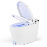 Elongated Smart Bidet Toilet Heated Seat Sensor Auto