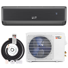 Energy Star Certified 18000 BTU 21 SEER2 208-230V Mini Split Air Conditioner and Heater Gray