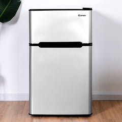 3.2 cu ft Compact Stainless Steel Refrigerator