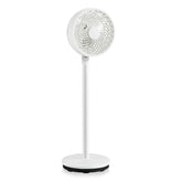 9 Inch Portable Oscillating Pedestal Floor Fan with Adjustable Heights and Speeds