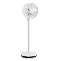 9 Inch Portable Oscillating Pedestal Floor Fan with Adjustable Heights and Speeds