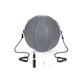 Yoga Sitting Ball with Felt Cover and Air Pump