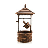 Patio Wooden Water Fountain with Electric Pump