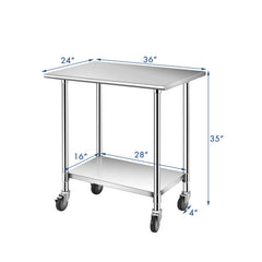 Stainless Steel Commercial Kitchen Prep and Work Table