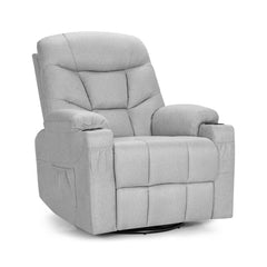 360 Degree Swivel Rocker Recliner Chairs with Massage and Heating
