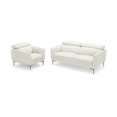 Modern Couched Sofa set with Adjustable Headrest