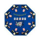 8-Player Foldable Poker Table Top with Carrying Bag
