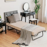 Rollaway Folding Bed with Memory Foam Mattress and Dust-Proof Bag Made in Italy