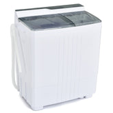 Twin Tub Portable Washing Machine with Timer Control and Drain Pump for Apartment