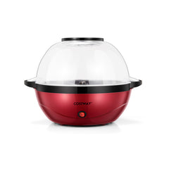 6QT Stirring Popcorn Popper Maker with Nonstick Plate