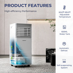8000 BTU(Ashrae) 3-in-1 Air Cooler with Dehumidifier and Fan Mode