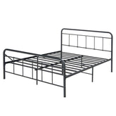 Heavy Duty Metal Platform Bed Frame with Headboard